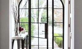 Arched Glass Entryway