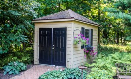 Our garden shed saved us from cramming all of our yard tools and equipment into our two car garage. It leaves our garage neat and organized and all of our garden and yard things in one area.