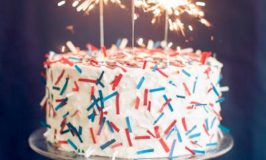 DIY 4th of July Confetti Cake