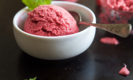Healthy Lemon Raspberry Frozen Yogurt by Joyful Healthy Eats