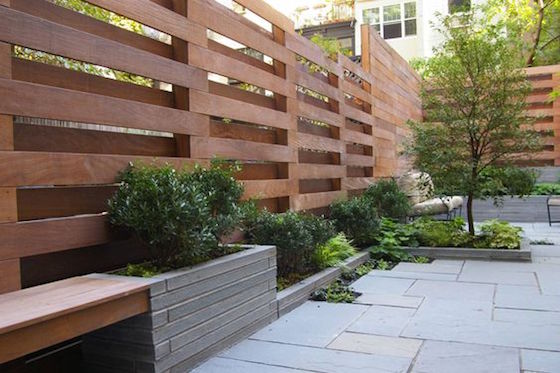 18 Attractive Privacy Screens For Your Outdoor Areas Lifestyle Blog - Wooden Slat Outdoor Wall