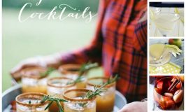 Fall cocktails featuring apples and pears