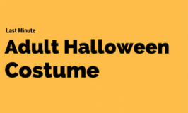 Last Minute Adult Halloween Costume