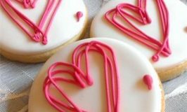 Frosted Valentine Sugar Cookie